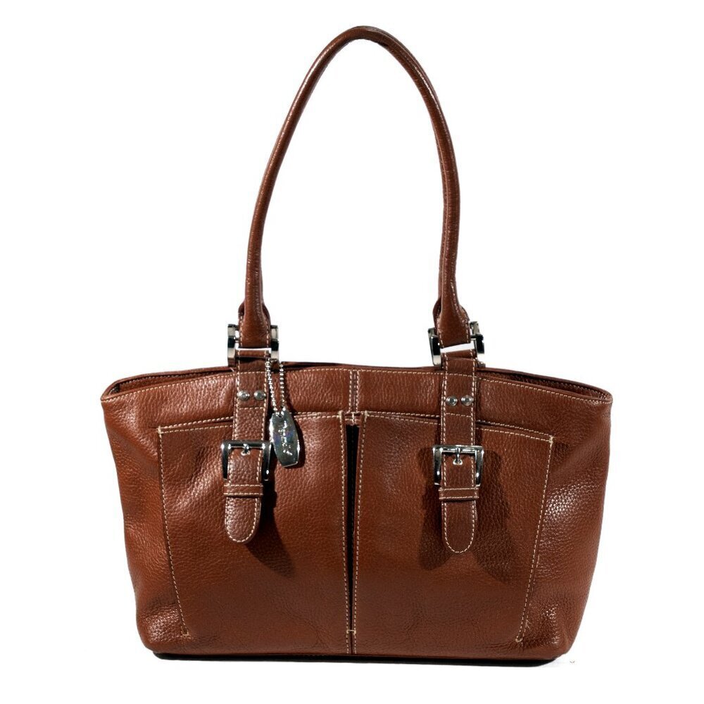 Tignanello Brown Leather Shoulder Bag